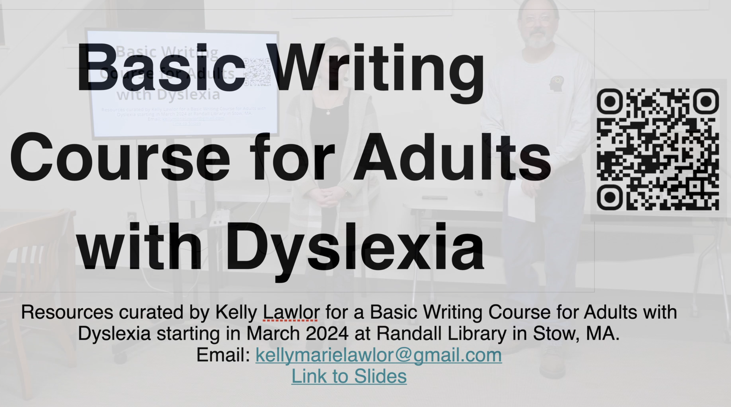 Basic Writing Course for Adults w Dyslexia 