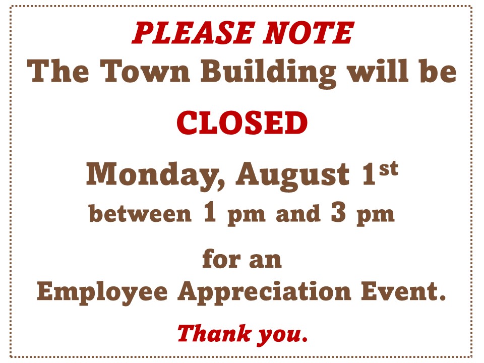 Town Building Closed