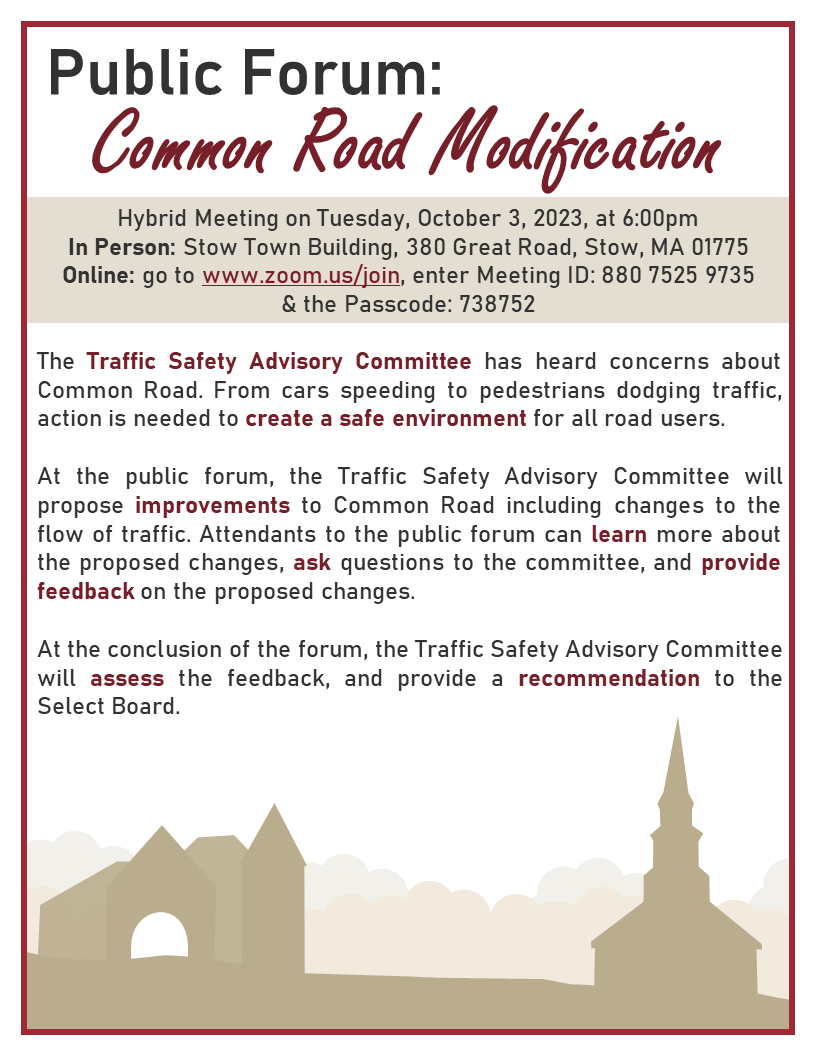 Common Road Public Forum