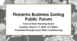 Firearms Business Zoning Public Forum