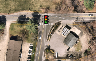 Aerial photo of Hudson Rd/Route 117 intersection