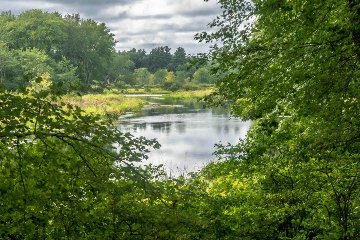 Stow Acres South Course - View of Assabet River