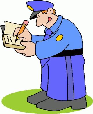 Police Officer Writing