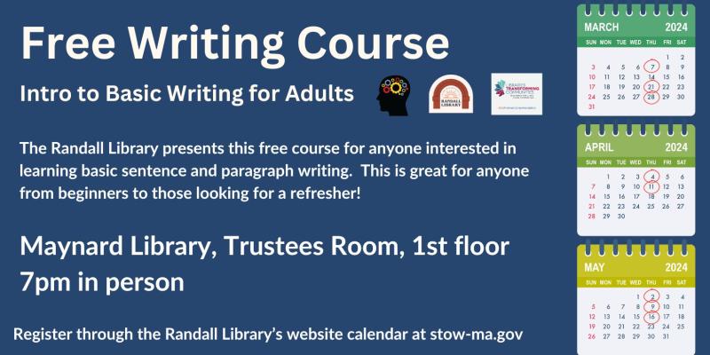 Graphic for Intro to Basic Writing for Adults